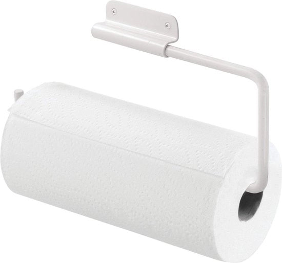 Dispensatore per rotoli di carta da cucina a muro pieghevole e girevole in metallo - Opac - Bianco - Bianco - Codice prodotto: 33233