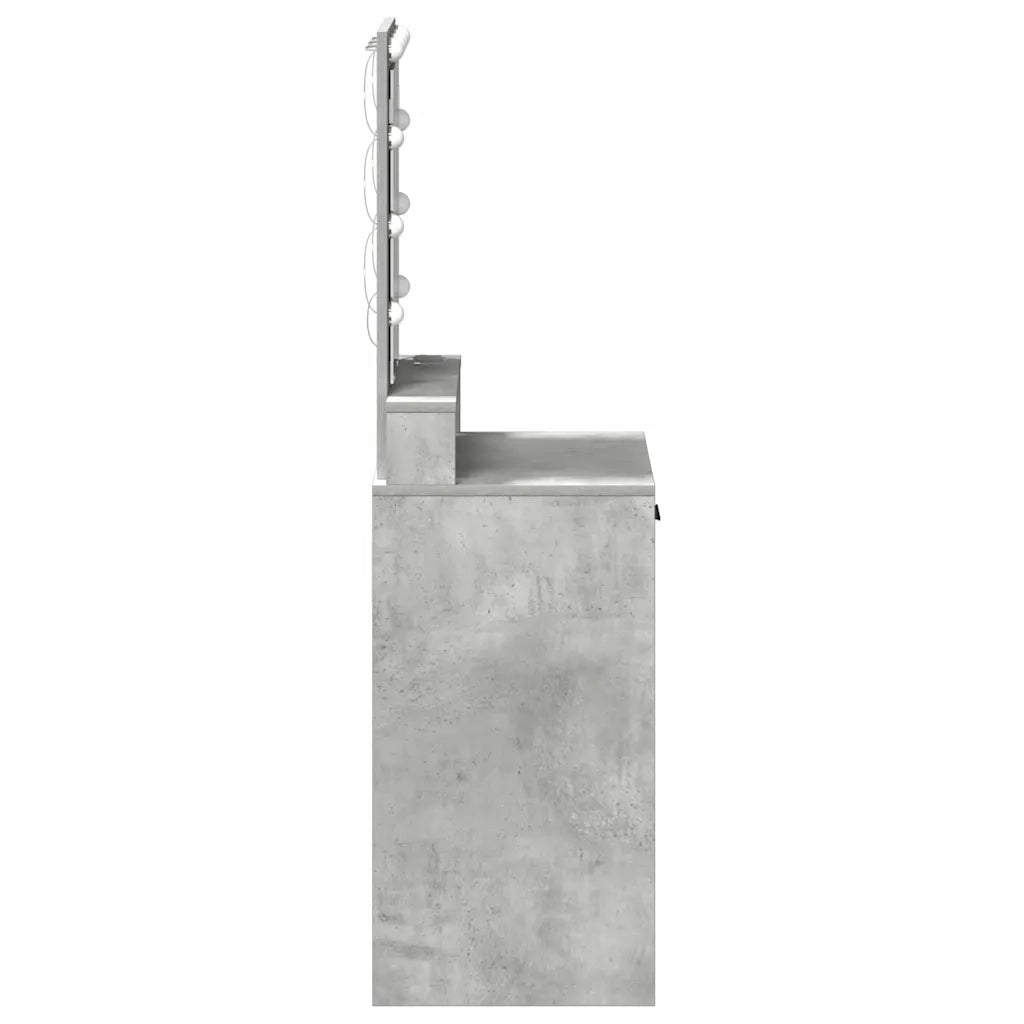 Tavolo da Trucco Grigio 50 x 41 x 140 cm Legno multistrato 865157