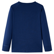Maglietta Bambini Maniche Lunghe Blu Marino 116 12751