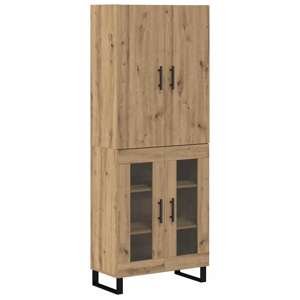 Credenza 2 pcs Rovere artigianale 69,5 x 34 x 180 cm 3403199