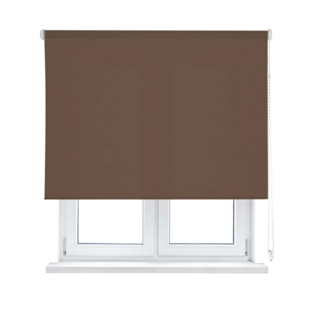 VIEWTEX Tenda a rullo Easy Fix Traslucida Ecofuture (100% tessuto riciclato) Marrone 45 X 190cm - Made in Europe - 5 anni di garanzia