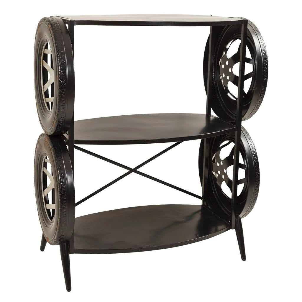 Scaffale in metallo nero 97x51x117,5h