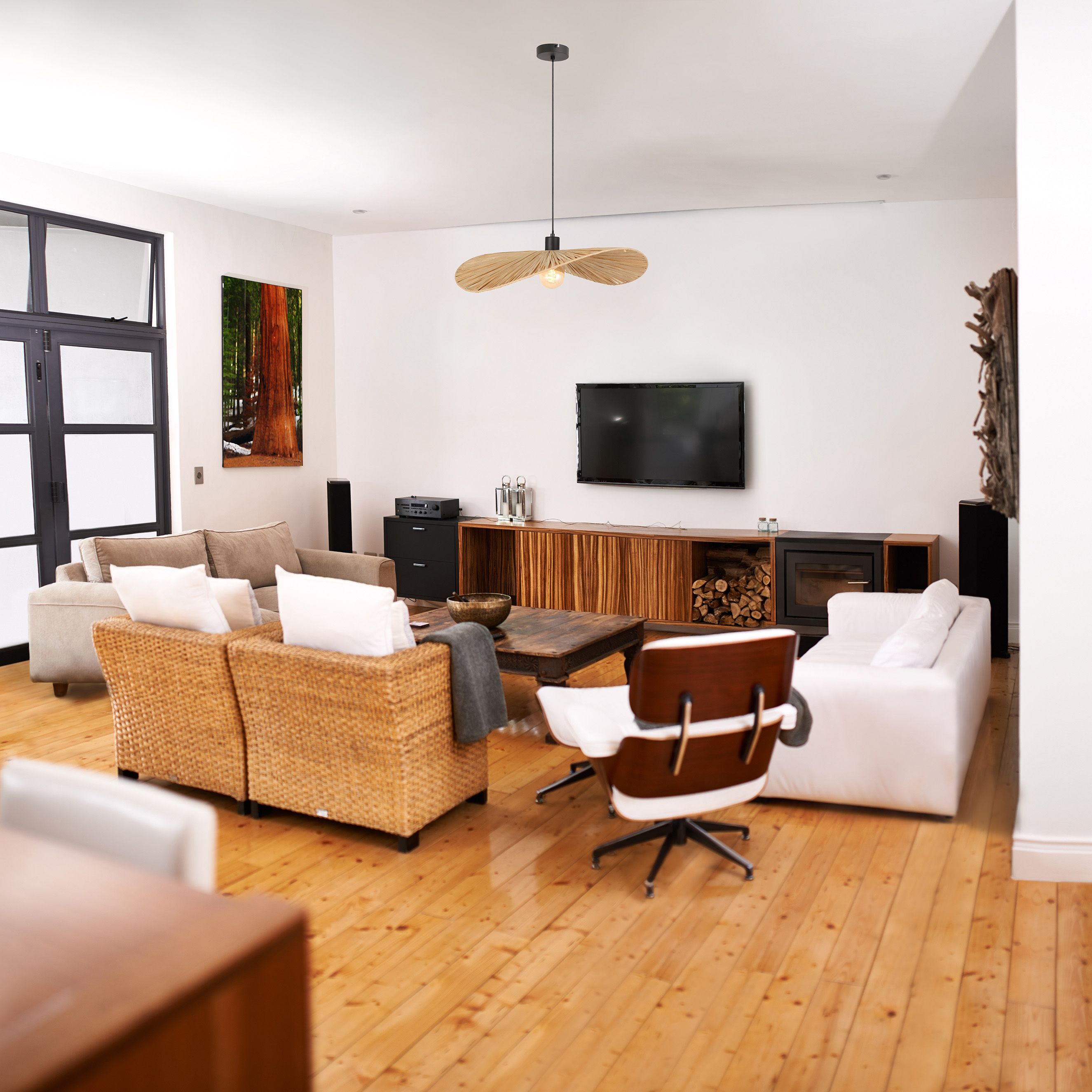 Lampada APP1826-1CP Nature Black