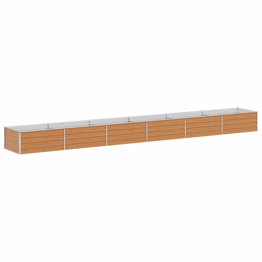 Fioriere | Cassetta per fiori | Letto rialzato da giardino Marrone Chiaro 600 x 80 x 45 cm