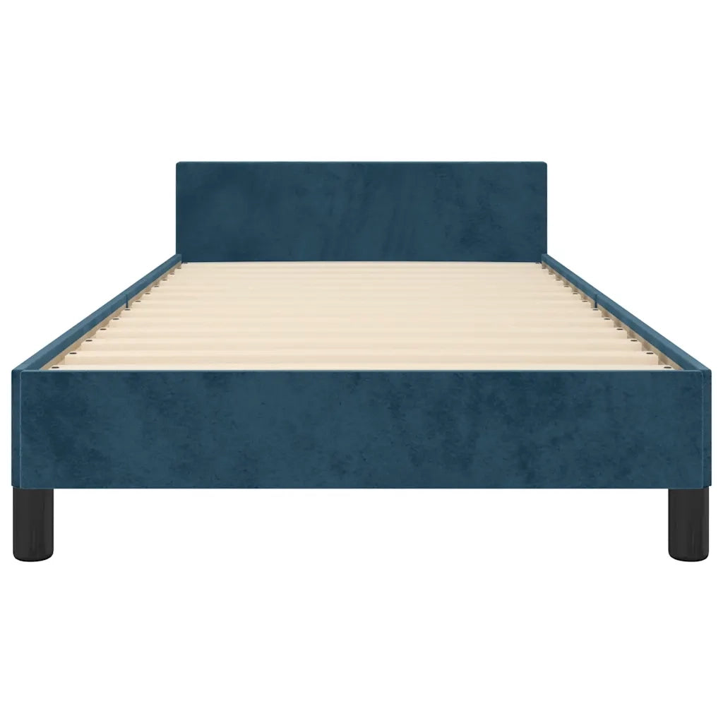 Giroletto senza Materasso Blu Scuro 90x200 cm in Velluto 3125859