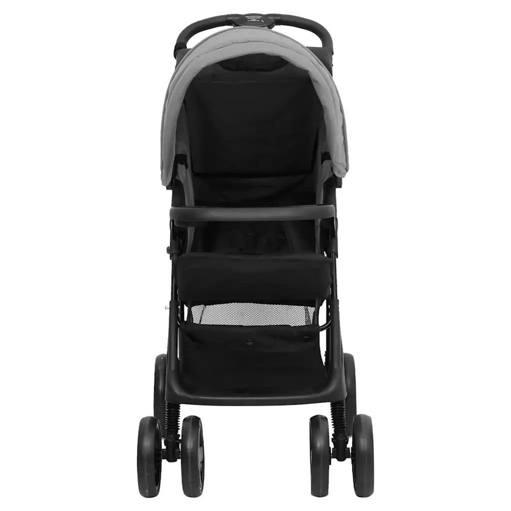 Passeggino 3 in 1 Grigio Chiaro e Nero in Acciaio 10389