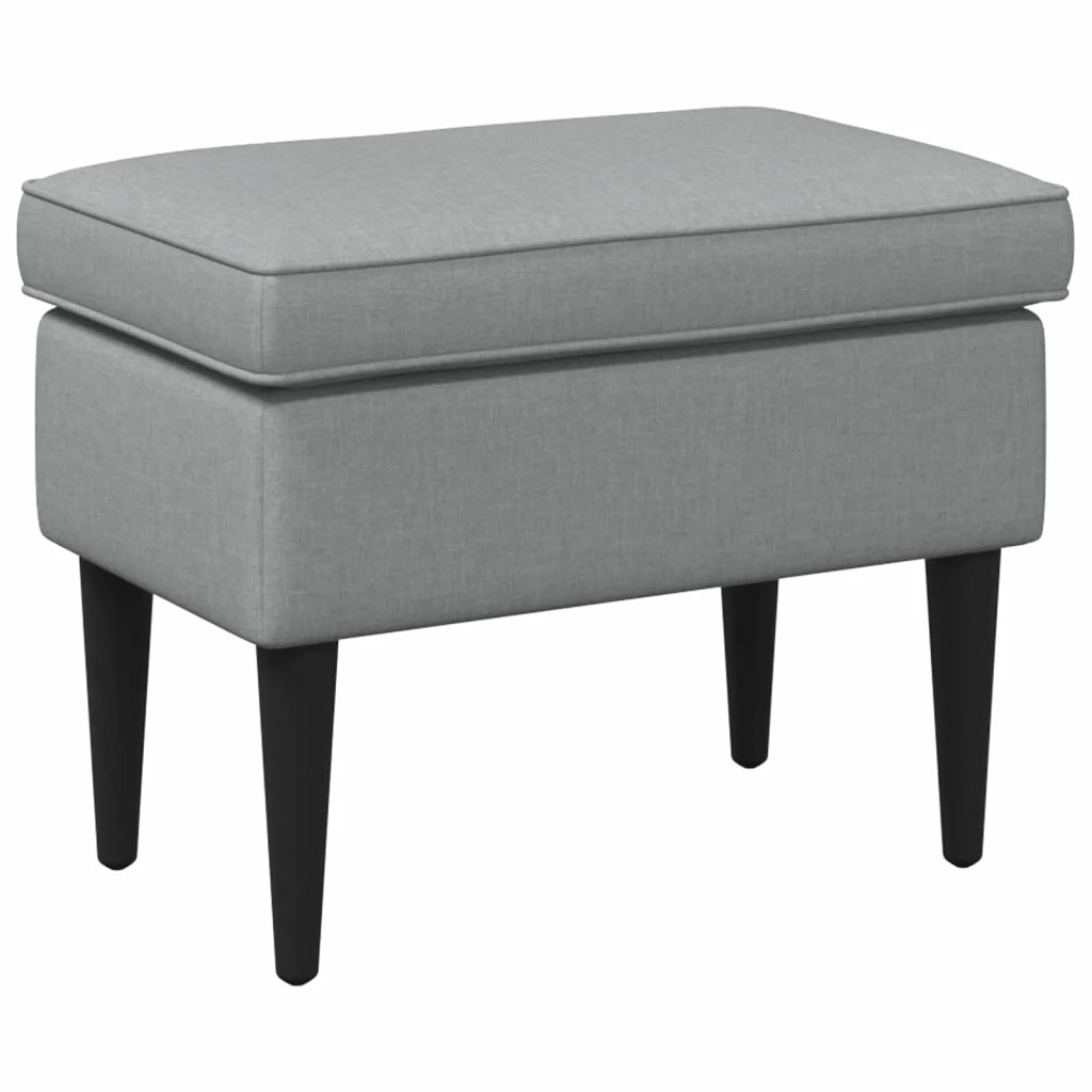 Poggiapiedi Grigio Chiaro 55 x 35 x 41 cm Tessuto 42029992