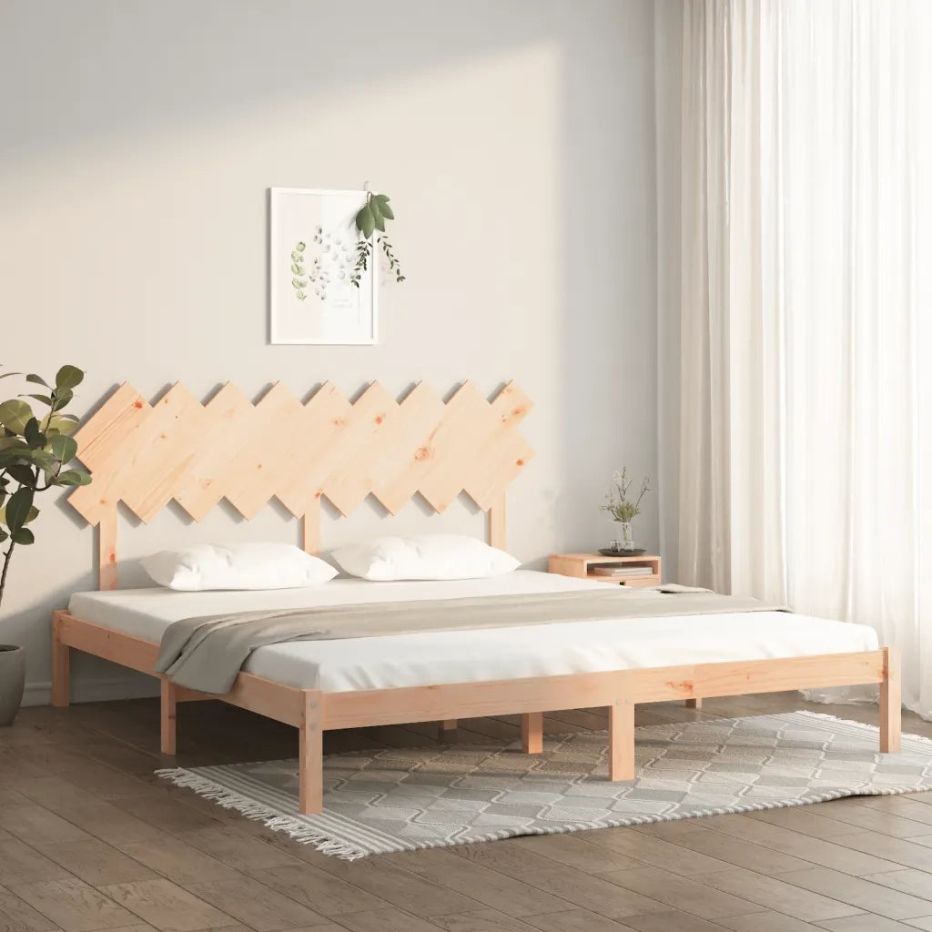 Letto matrimoniale | Letto per adulti | Giroletto 180x200 cm Super King in Legno Massello
