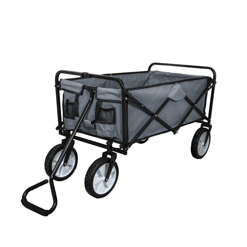 Carrello Pieghevole Fuoristrada 70kg Ruote 360° Acciaio Grigio