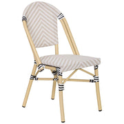 Poltrona in rotin sintetico crema, 46x57x88 cm