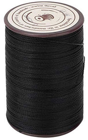 Filamento in poliestere wovaxato 0,45 mm - Rollo da 160 m - Nero - Filo per cucire