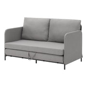 Divano/poltrona trasformabile a 2 posti 78 x 125 x 67 cm grigio chiaro 03_0009127