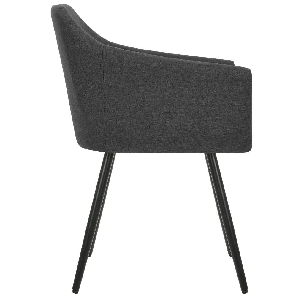 Sedie da Pranzo 6 pz Grigio Scuro in Tessuto cod mxl 12236