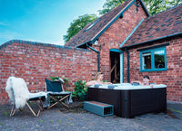 Vasca Idromassaggio da Esterno Spa Riscaldata 160x160x65 cm 6 Posti Wi-Fi Tribeca Smart