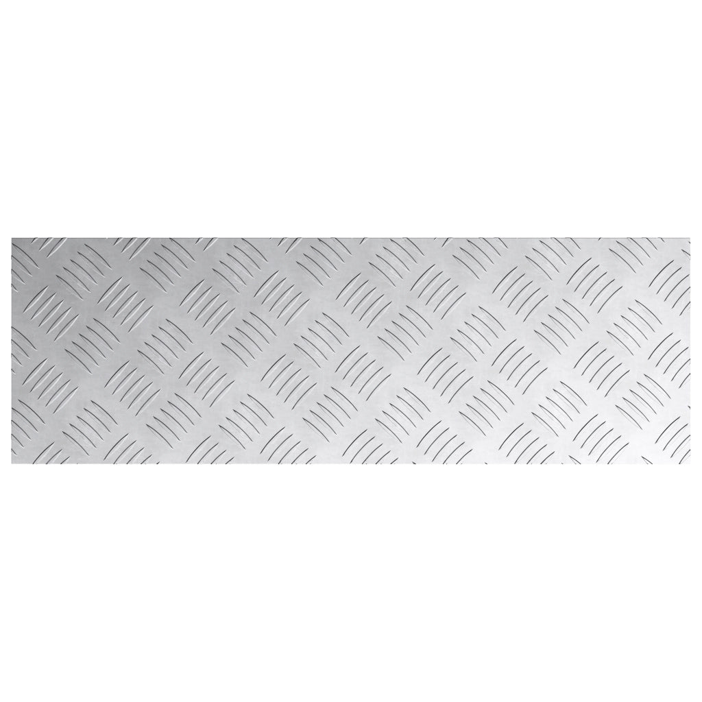 Piastre in alluminio a checker plate 2 pezzi antiscivolo 75x25 cm