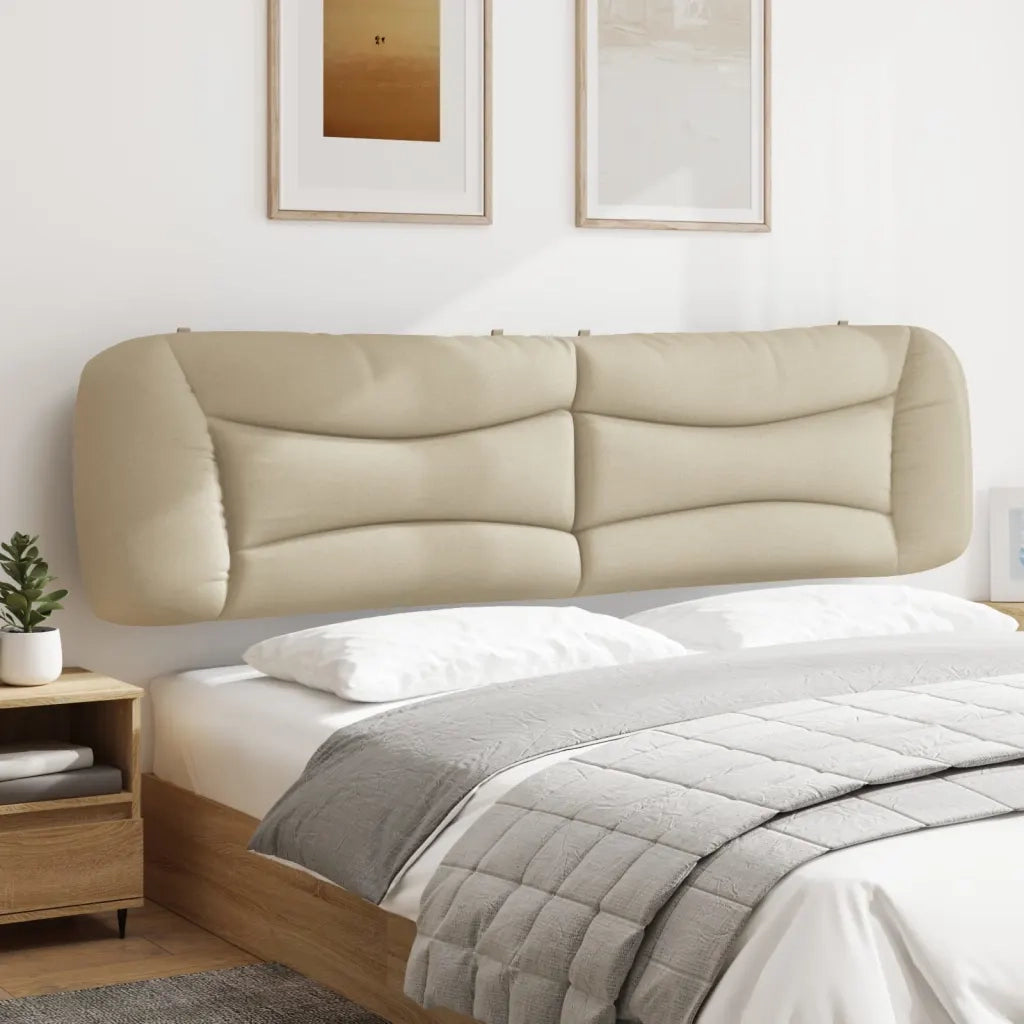 Cuscino Testiera Hvar Crema 200 cm in Tessuto 374621