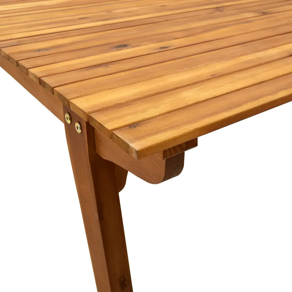 Tavolo da Giardino 201,5x100x75 cm in Legno Massello di Acacia cod mxl 54645