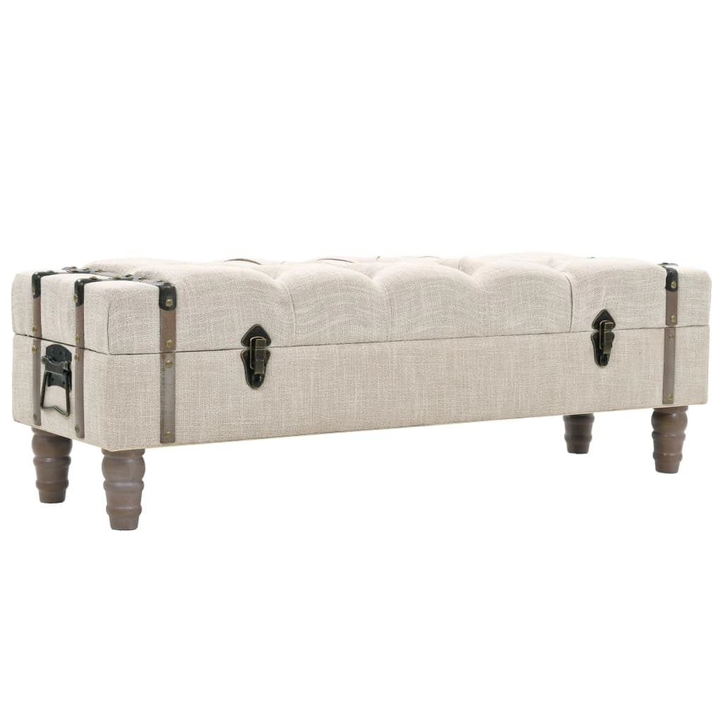 Panca contenitore 111 x 34 x 37 cm in legno massello e acciaio 02_0010889