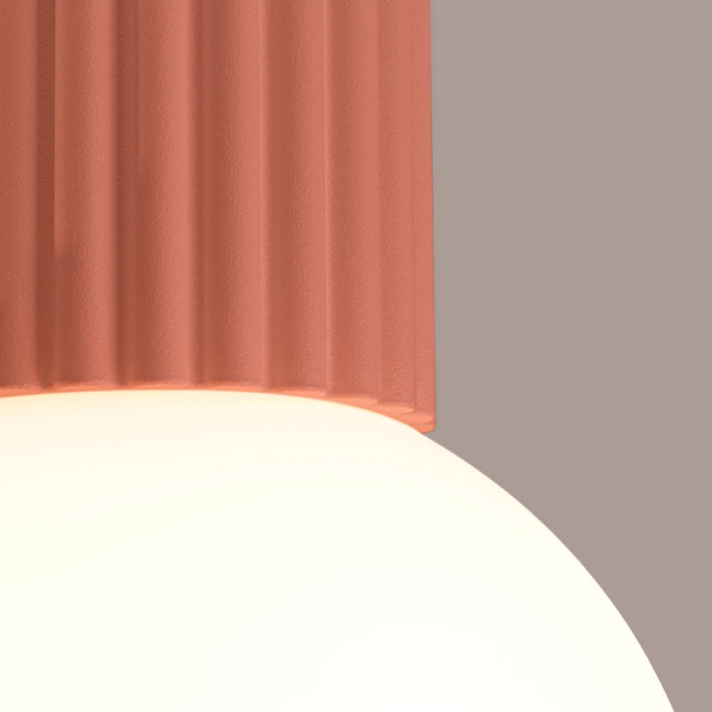 Spot soffitto SFERA pesca vetro sfera bianca IP44 G9