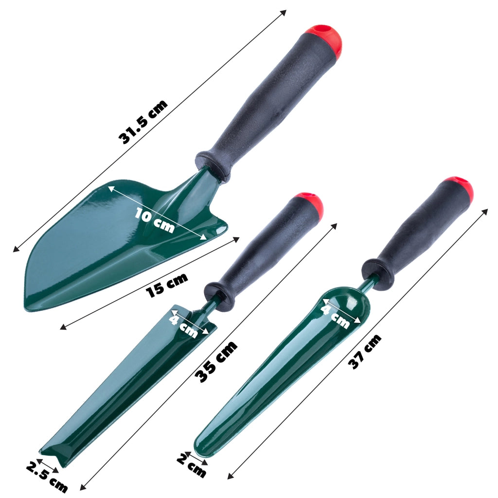 Set di attrezzi da giardino KADAX 3 in 1: pala larga, tagliaerba, robusto.