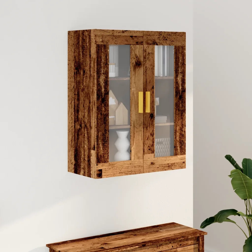 Armadietto Pensile a Parete Legno Antico 69,5x34x90 cm CFW7327448
