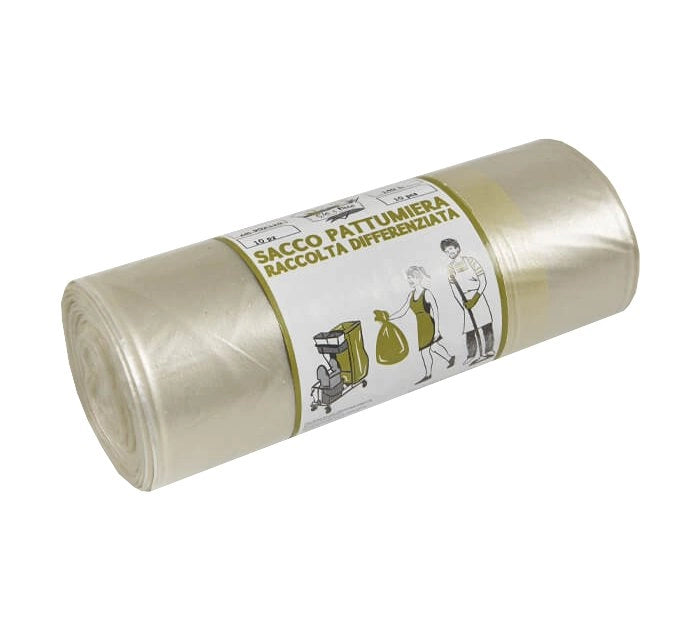SACCHI PER NETTEZZA URBANA AMBRA 92x120 cm (7 pz/rt) - Spess. 80 micron - 20 rotolo