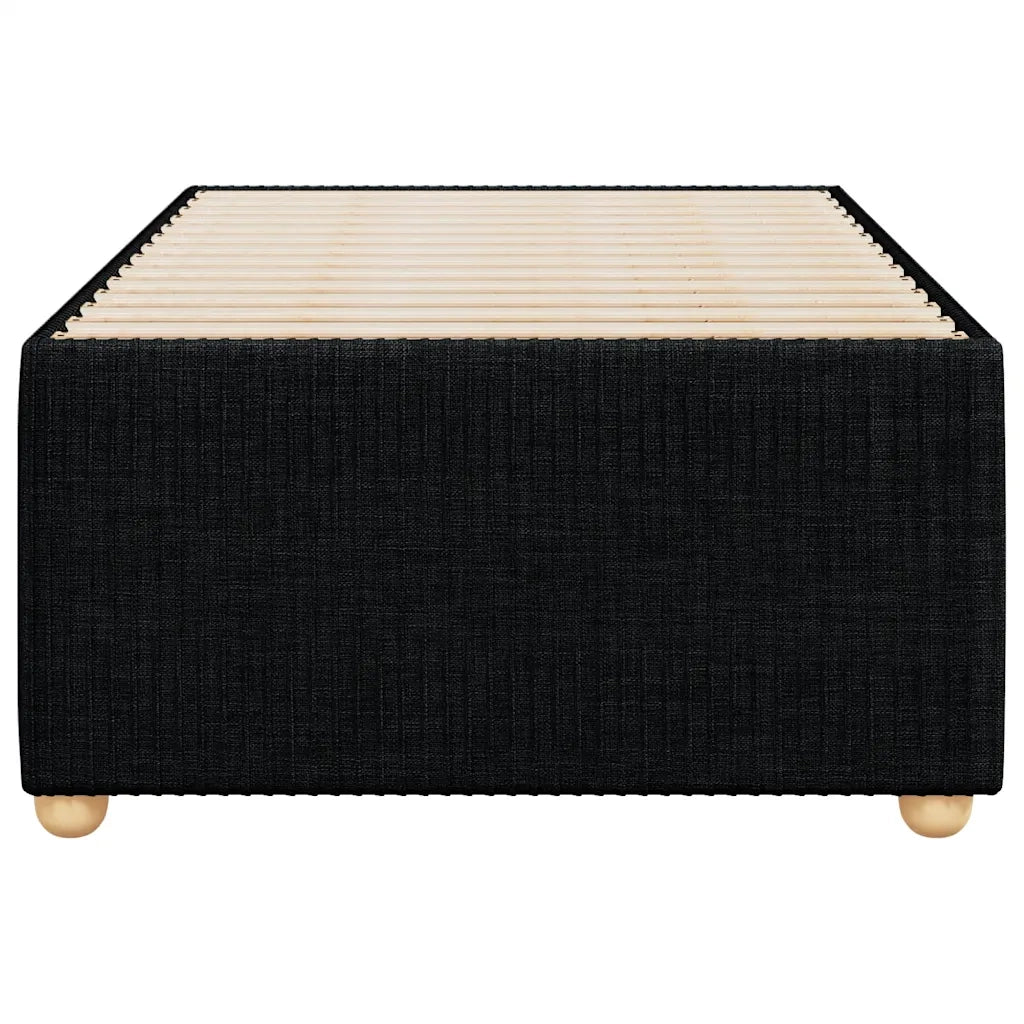 Giroletto senza Materasso Nero 90x190 cm in Tessuto