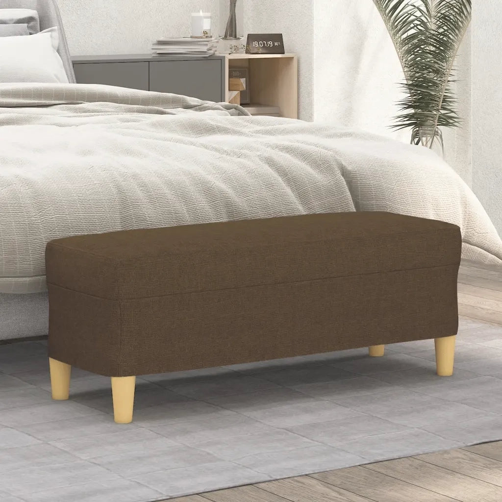 Panca Marrone 100x35x41 cm in Tessuto CFW7381221