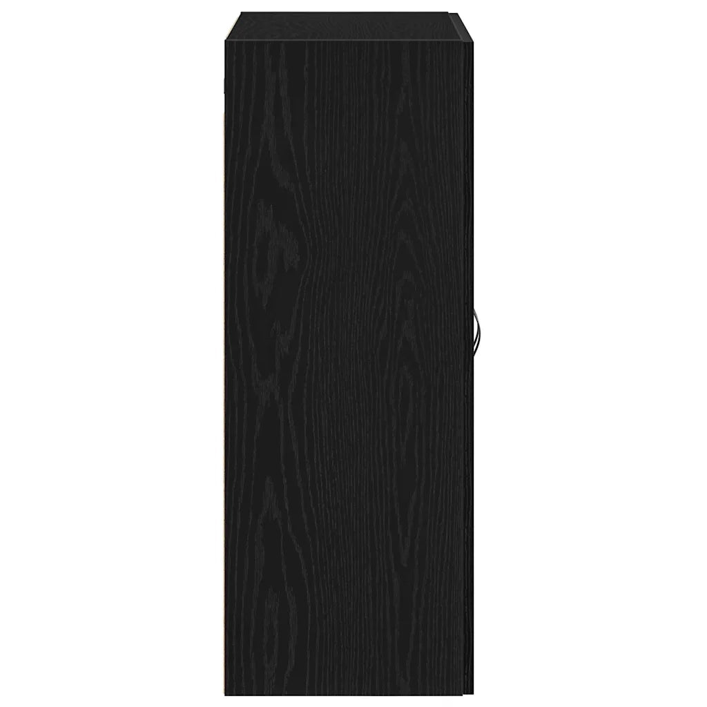 Mobile a muro Rovere Nero 69,5 x 34 x 180 cm Legno multistrato 862971