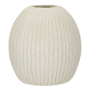 Vaso Decorativo VKH814, Beige, Poliresina, 36,5x36,5x38 cm