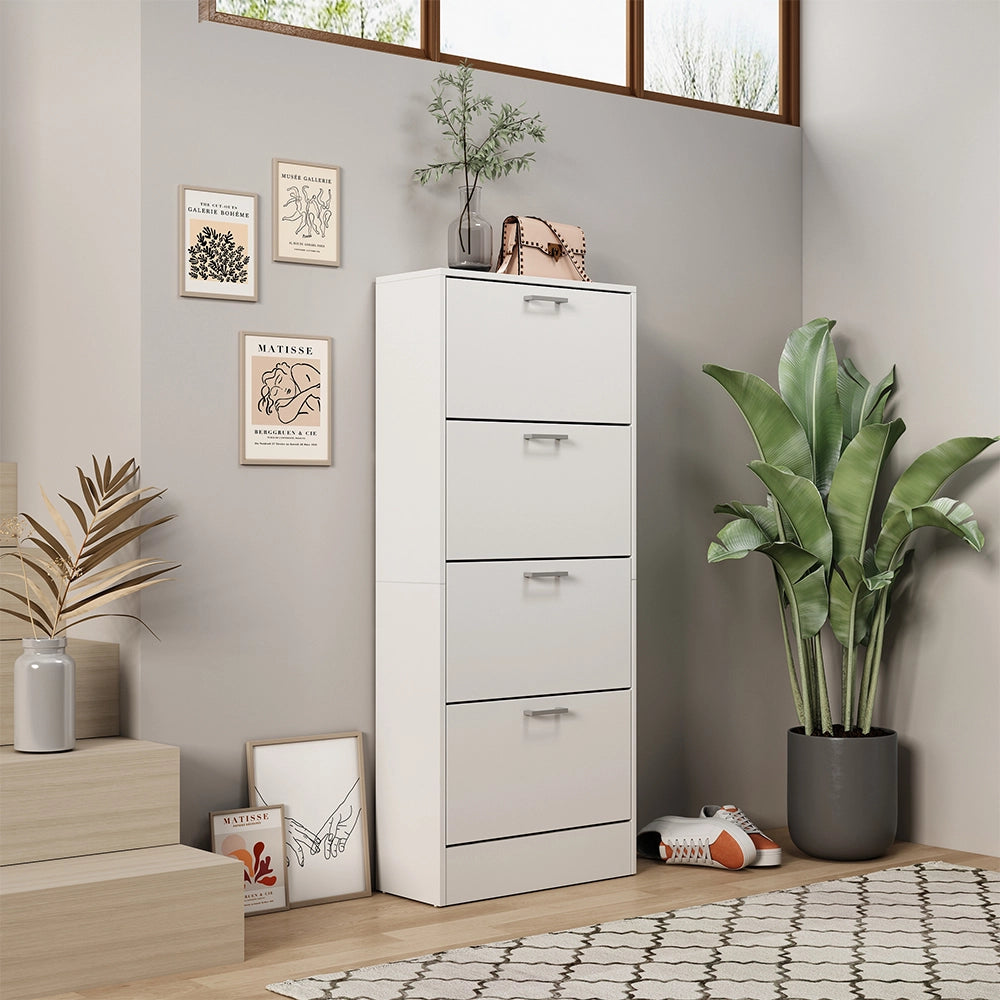 Vicco Scarpiera da ingresso Bianco 63 x 150 cm
