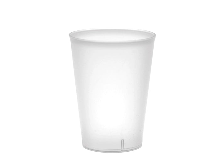 Confezione 20 bicchieri movida in polistirene bianco cl 25 made in italy