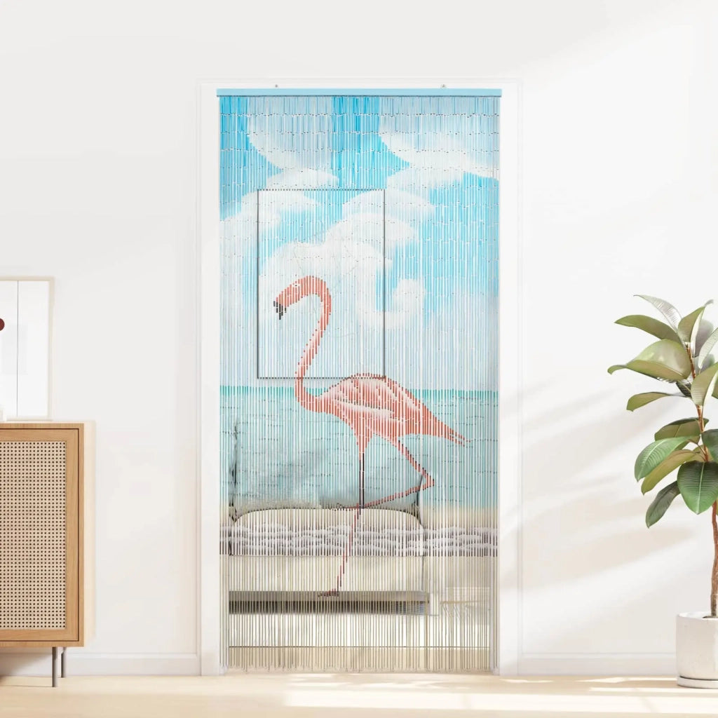 Tenda per Porta Antinsetti multicolore 200 x 100 cm Bambù