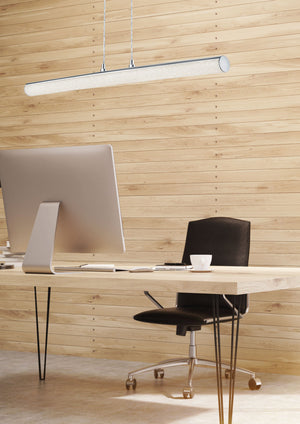 Lampada a Sospensione da Interno a LED in Metallo Cromo