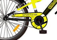 Bicicletta MTB Ragazzo 20” 7V in Metallo Sportivo Giallo