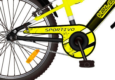 Bicicletta MTB Ragazzo 20” 7V in Metallo Sportivo Giallo
