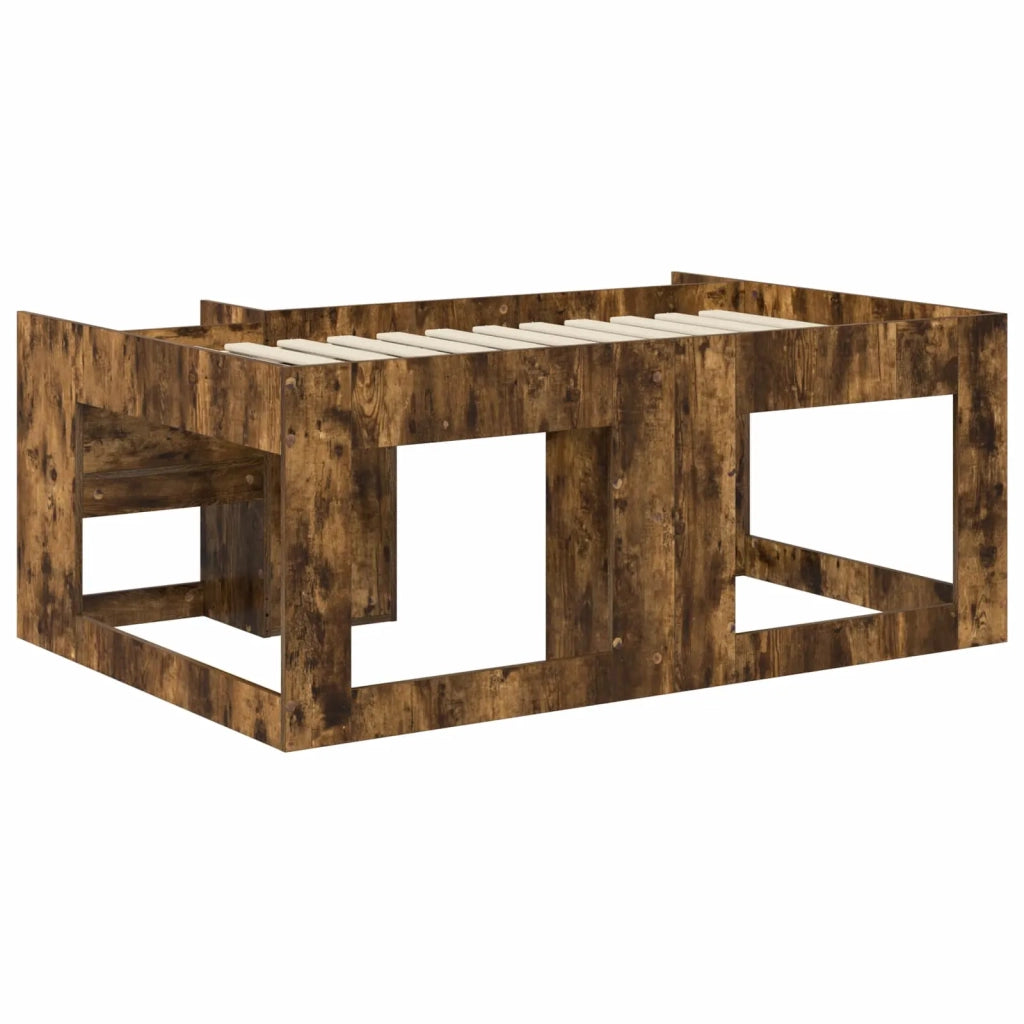 Telaio del letto con storage Rovere Fumo 80 x 160 cm 3422623