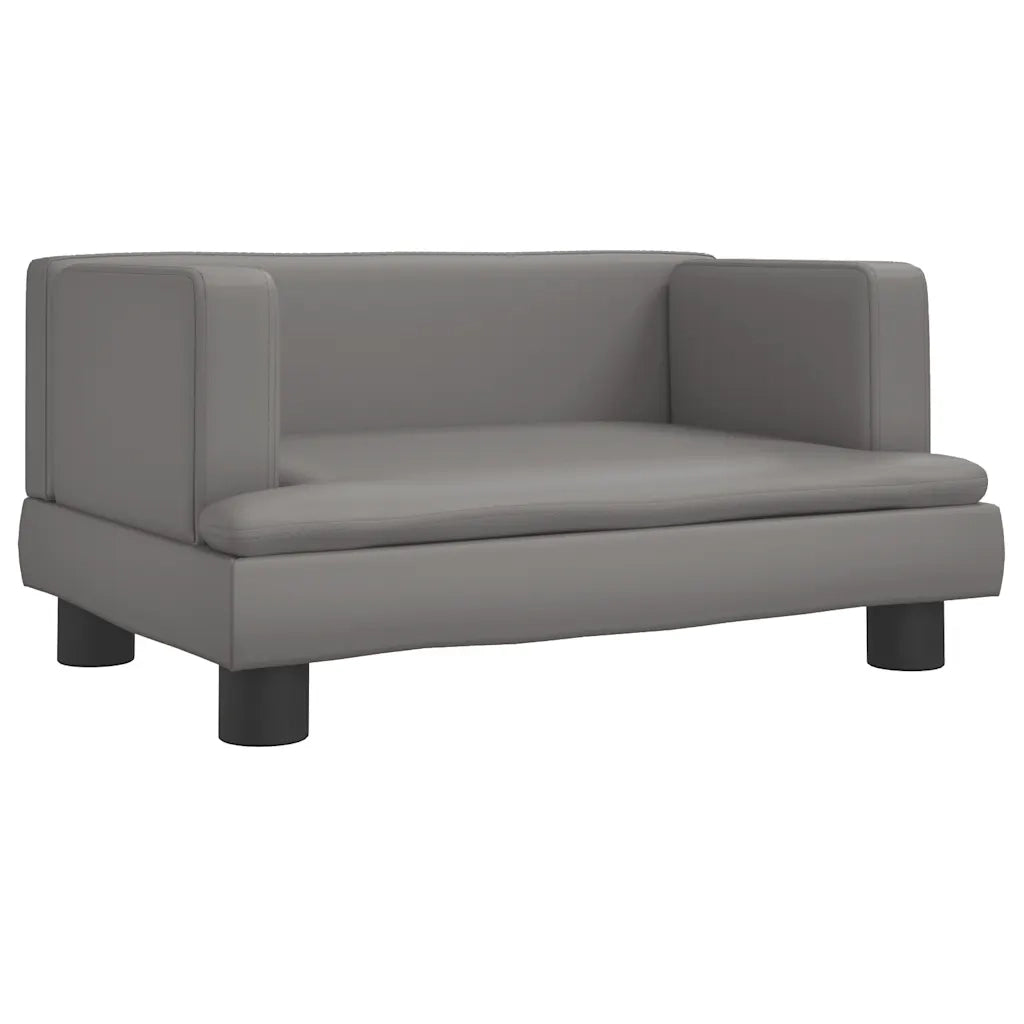 Lettino per Cani Grigio 60x40x30 cm in Similpelle 171916