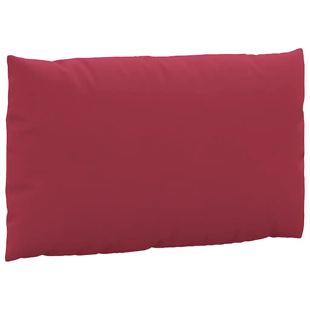 Cuscini per Pallet 3 pz Rosso Vino in Tessuto Oxford 361782