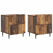 Armadio da Notte 2 pcs Legno antico 43 x 34,5 x 49,5 cm 894312