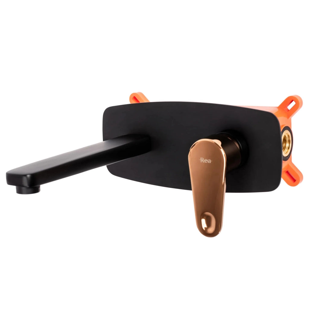 Rubinetto Da Incasso Rea Mild Black Rose Gold + Box