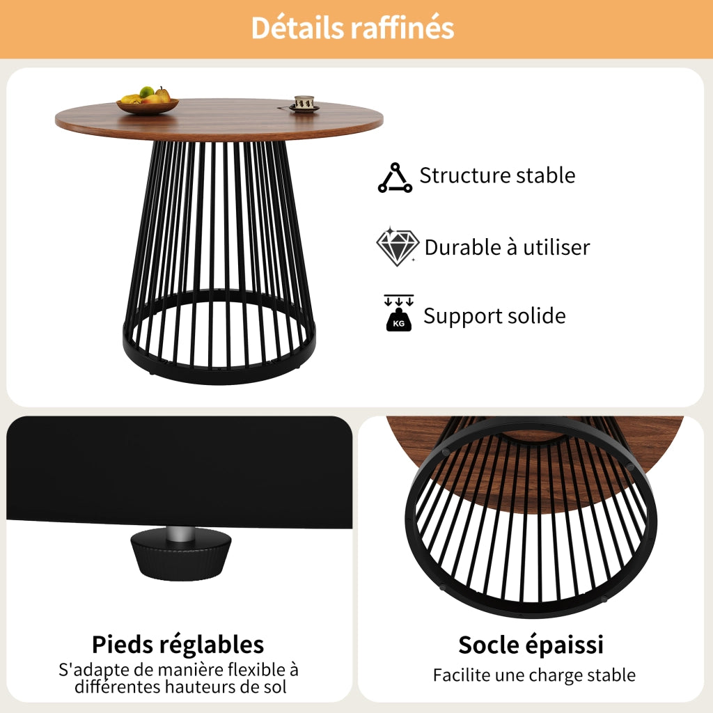 Tavolo da pranzo con 4 sedie in velluto, piano in MDF con motivo marmo, base in metallo, per cucina, multicolore