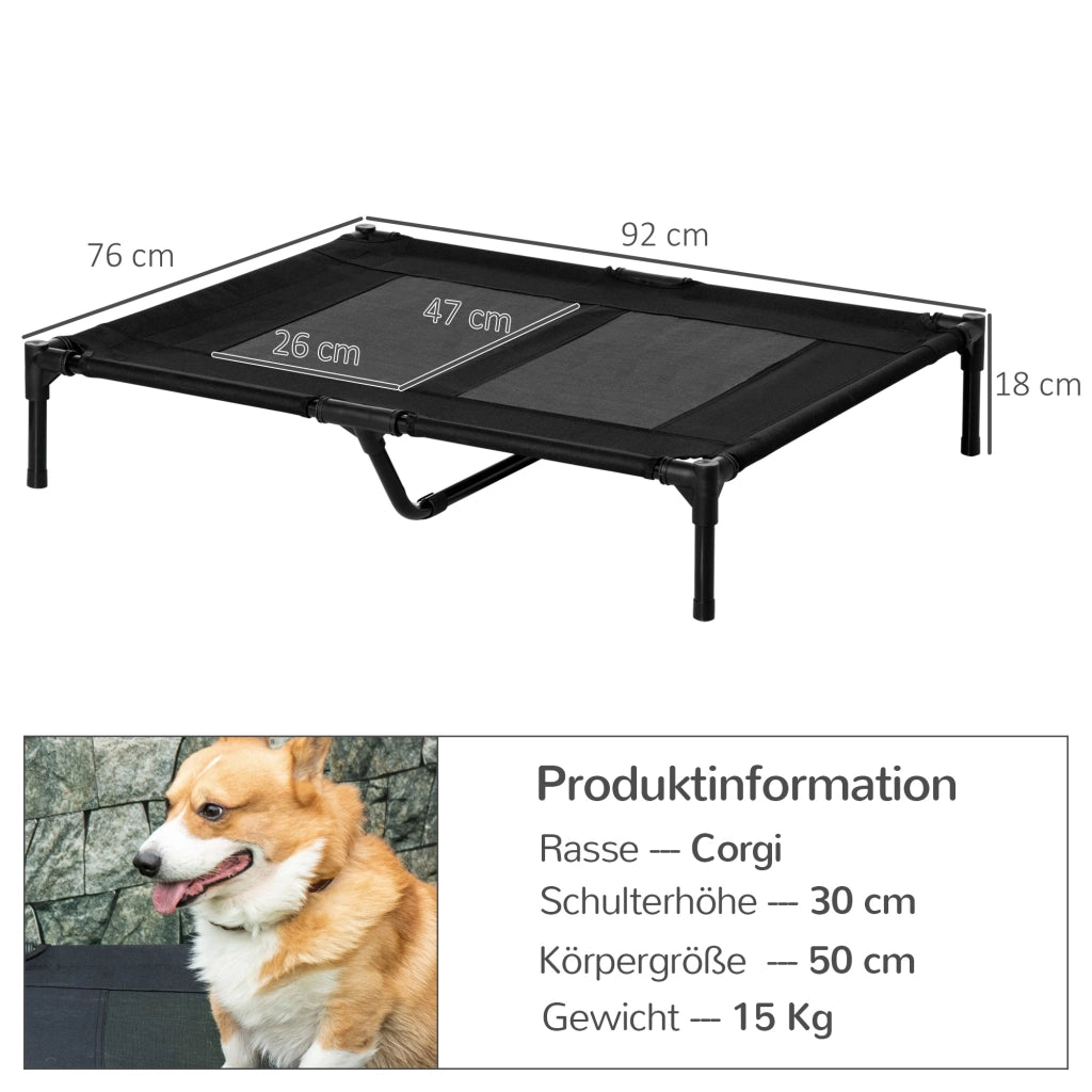 Cuccia per cani pieghevole traspirante ¨C Xylo ¨C nero