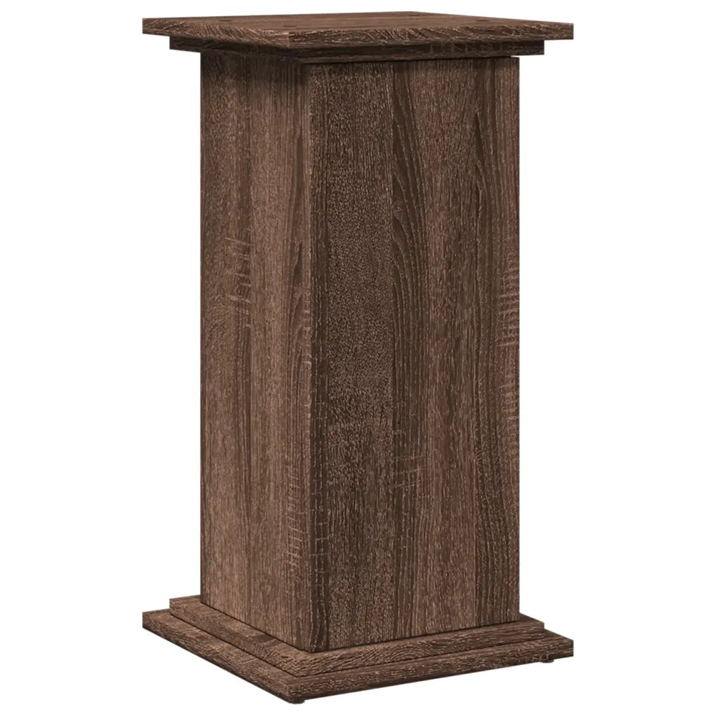 Espositore con Portaoggetti Rovere Marrone 31x30x60 Truciolato 854622