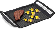 Griglia per Fornello 23x26 cm - Antiaderente - Griglia per Carne, Verdure e Pesce - Antracite