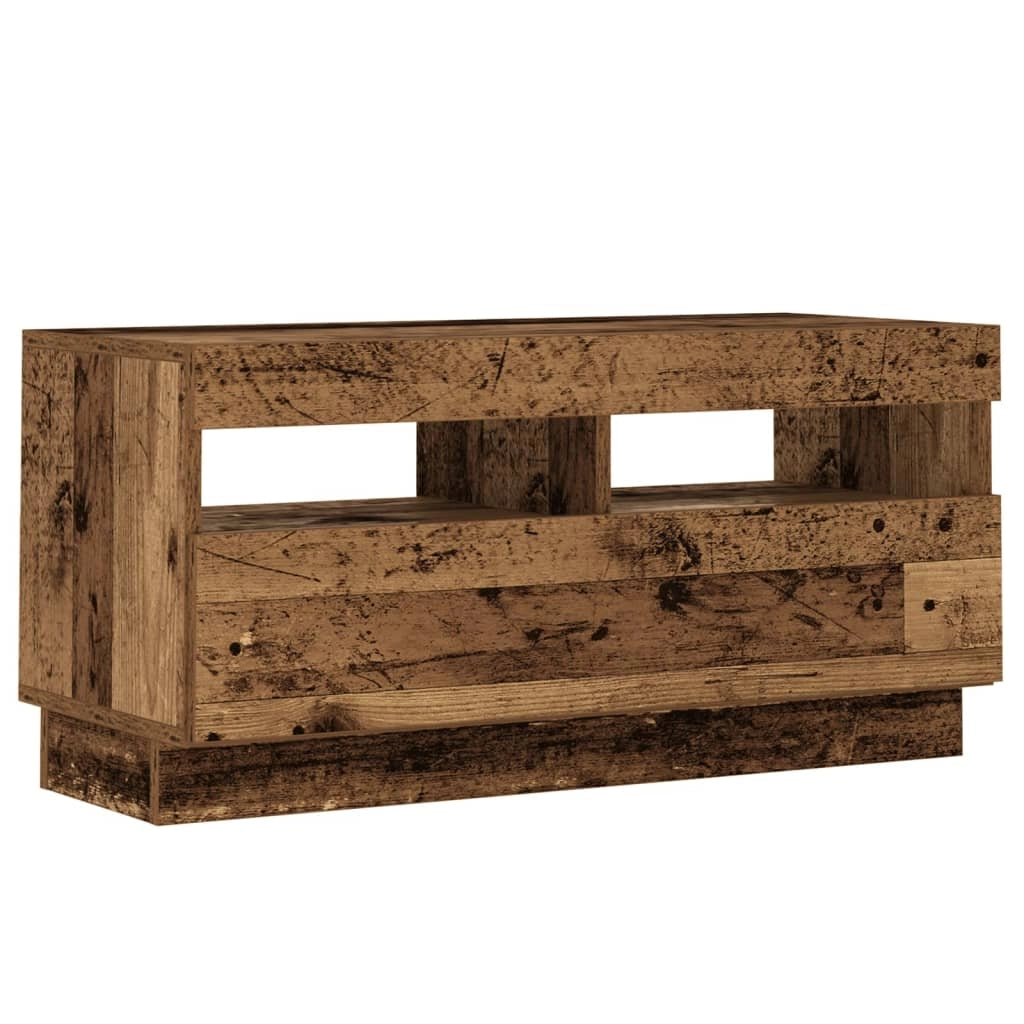 Mobile TV multimediale scaffale TV credenza mobile TV sala da pranzo soggiorno camera da letto con luci LED legno vecchio legno ingegnerizzato 02_0026838