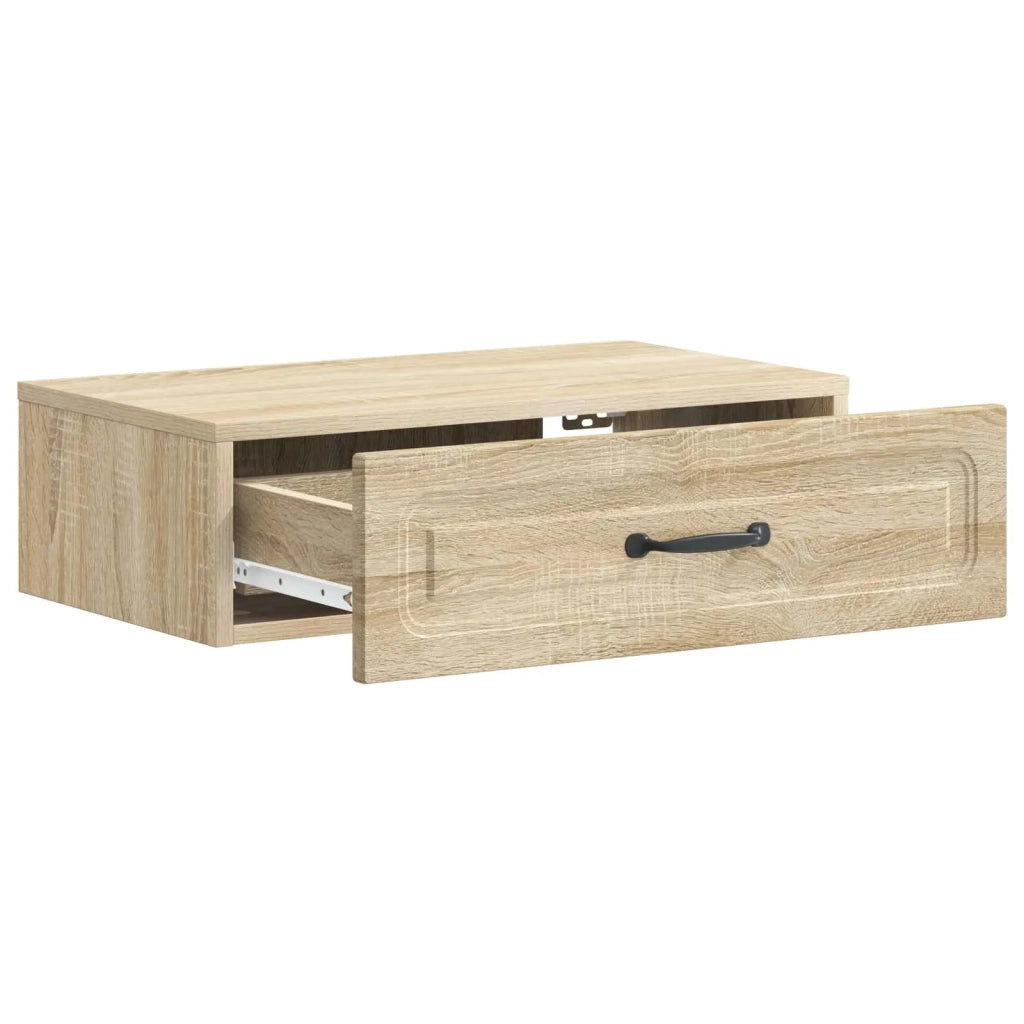 Tavolino da Parete Laterale | Tavolo laterale | Tavolino Rovere Sonoma 59 x 34,5 x 17 cm