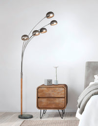 Piantana da Interno   in Metallo Nickel Anticato