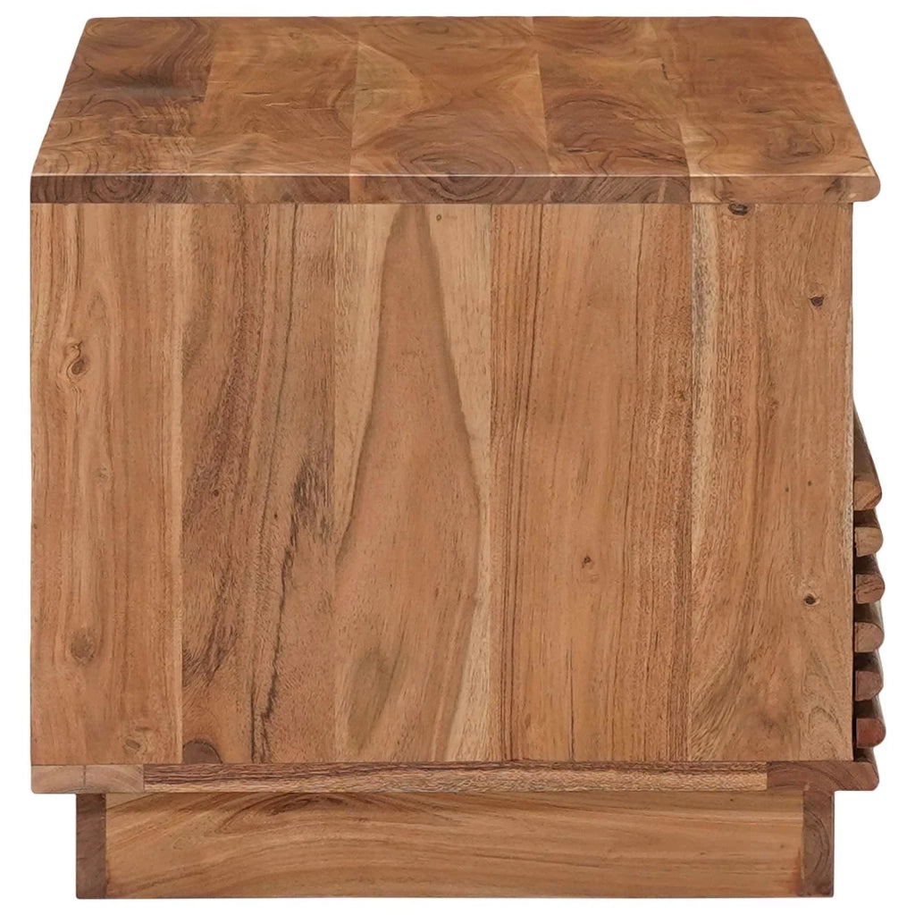 Tavolo da Caffè Fatto a Mano Marrone Teak 85 x 45,5 x 40 cm