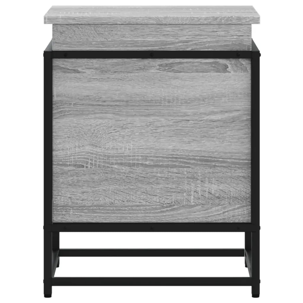 Contenitore con Coperchio Grigio Sonoma 40x40x51,5cm Truciolato 848792